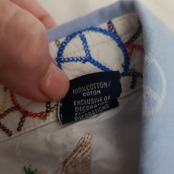 robert graham Shirt Size 2XL Peace Sign Embroidered. EUC - Picture 6 of 10